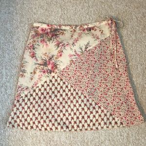 Cotton print skirt